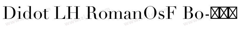 Didot LH RomanOsF Bo字体转换 Didot LH RomanOsF Bo字体转换